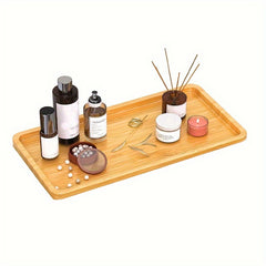 Bamboo Storage Tray for Snacks and Fruits Organizer