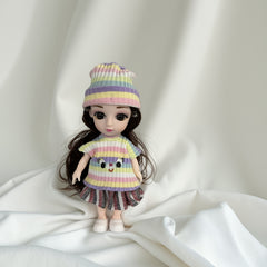 6.3 Inch Movable Joint Doll Soft Body Girl Toy Mixed