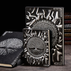 Embossed Vintage PU Notebook A5 100sheets