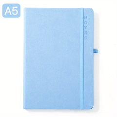 A5 Ruled Notebook w/ Pen Holder 80 Sheets Multiple Colors