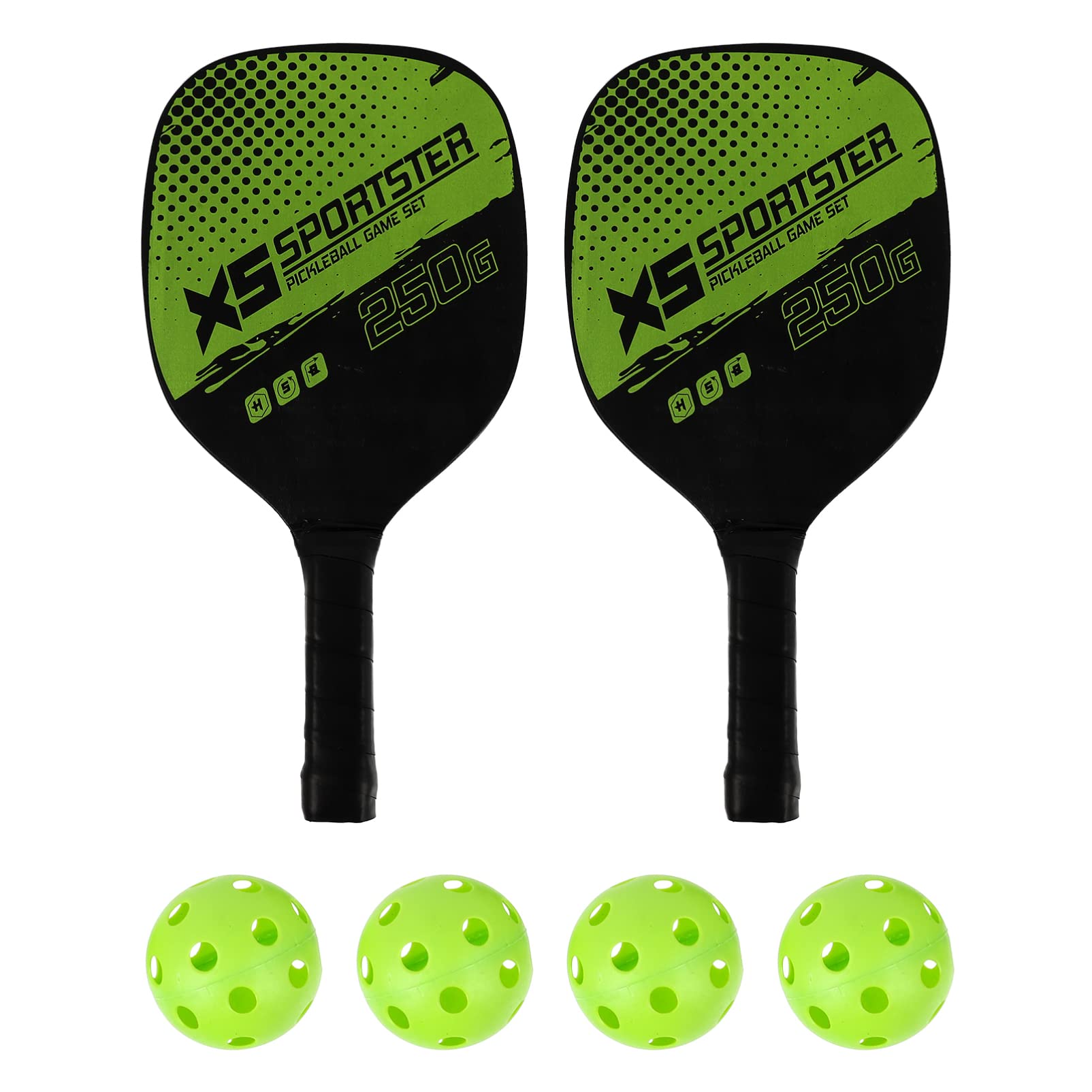 Portable Pickleball Starter Set with Paddles & Balls for Training