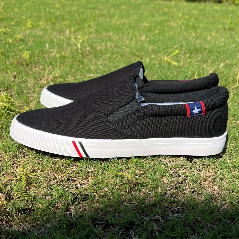 Men's Breathable Canvas Slip On Shoes for Jogging