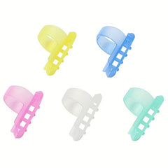 2pcs Crochet Ring Yarn Guide Knitting Sweater Finger Holder Needle Thimble