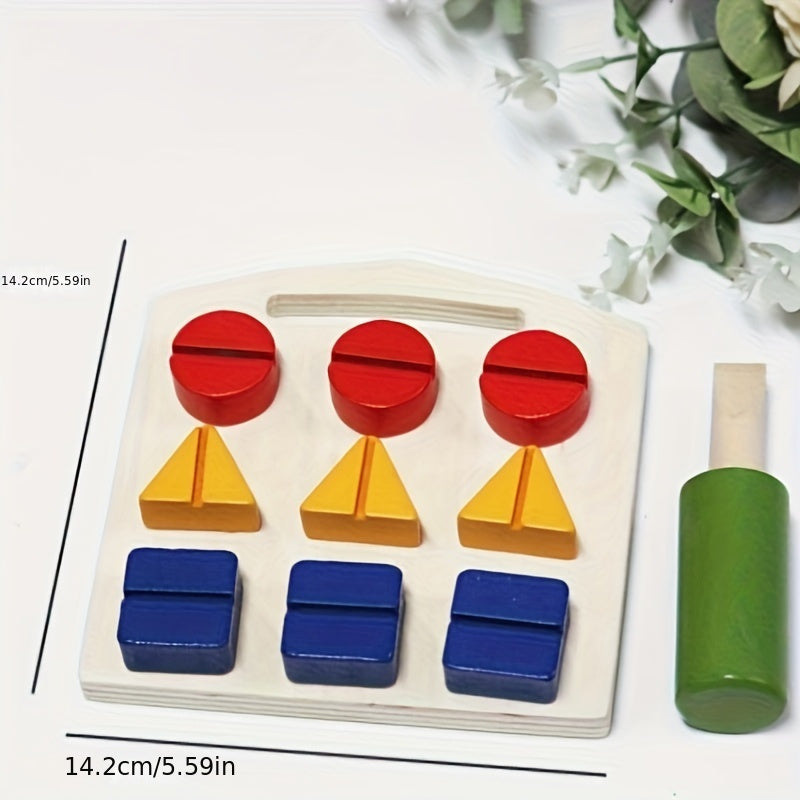 Matching Puzzle Screwdriver Shape Toy for Parent Youngsters Interaction