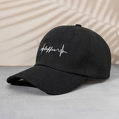 Vintage Embroidered Baseball Cap Coffee Print