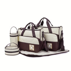 Stylish Waterproof Mommy Bag 5-Piece Set