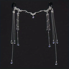 Chinese Retro Tassel Headpiece Rhinestone Hair Pin for Women