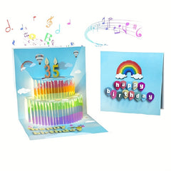 Musical Birthday Cards 3D Pop Up DIY Number Birthday Cards