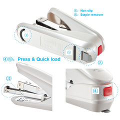 Labor Saving Stapler For Desk Office School Supplies 50 Sheet Capacity