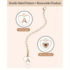 1pc ID Initial Letter Charm Bottle Handle Pendant Cup Accessories