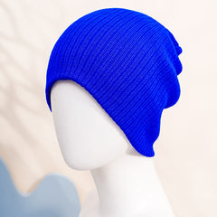 Solid Knitted Ski Hat for Men and Women