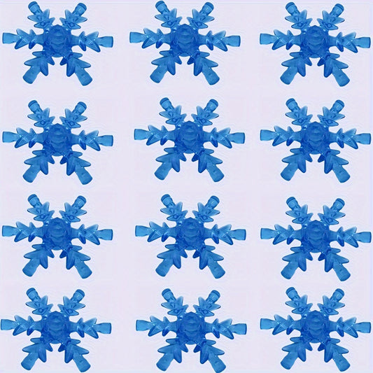 12pcs Snowflake Building Blocks Set Winter Wonderland ABS Material