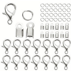 80Pcs Alloy Lobster Clasp Jump Rings Set for DIY Jewelry