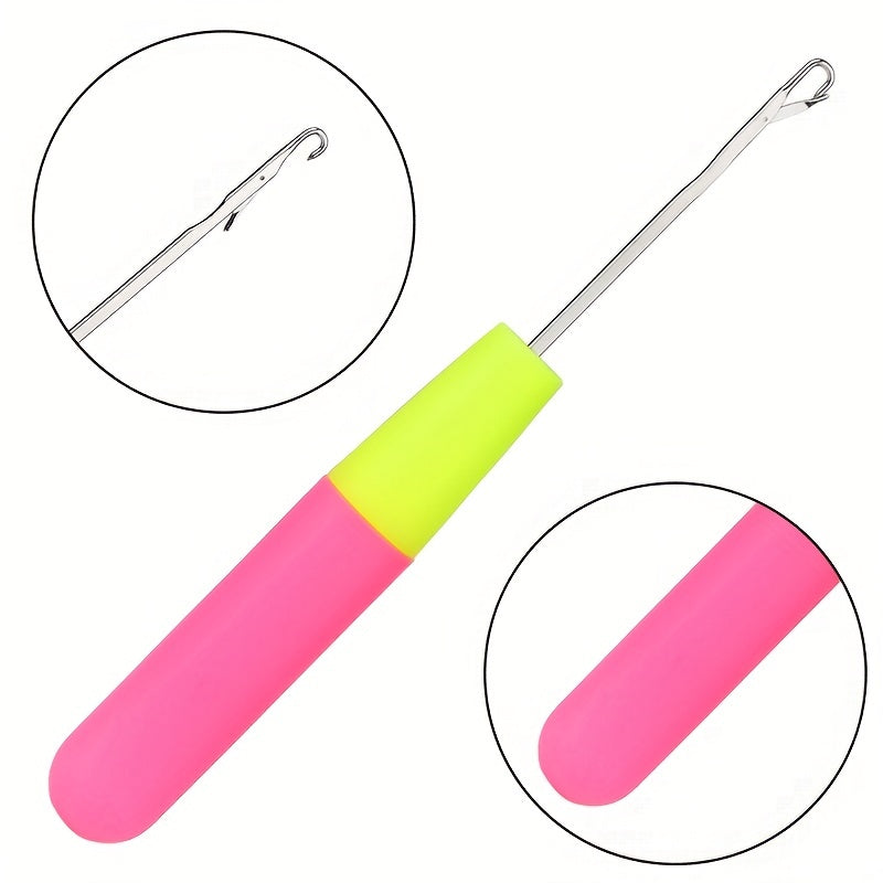 Dreadlocks Tool Set 12pcs Crochet Hooks 40pcs Hair Rings