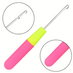 Dreadlocks Tool Set 12pcs Crochet Hooks 40pcs Hair Rings
