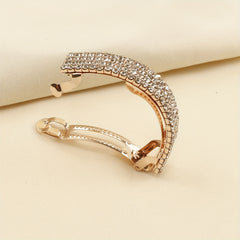 Rhinestone Ponytail Hair Clip French Barrette for Women