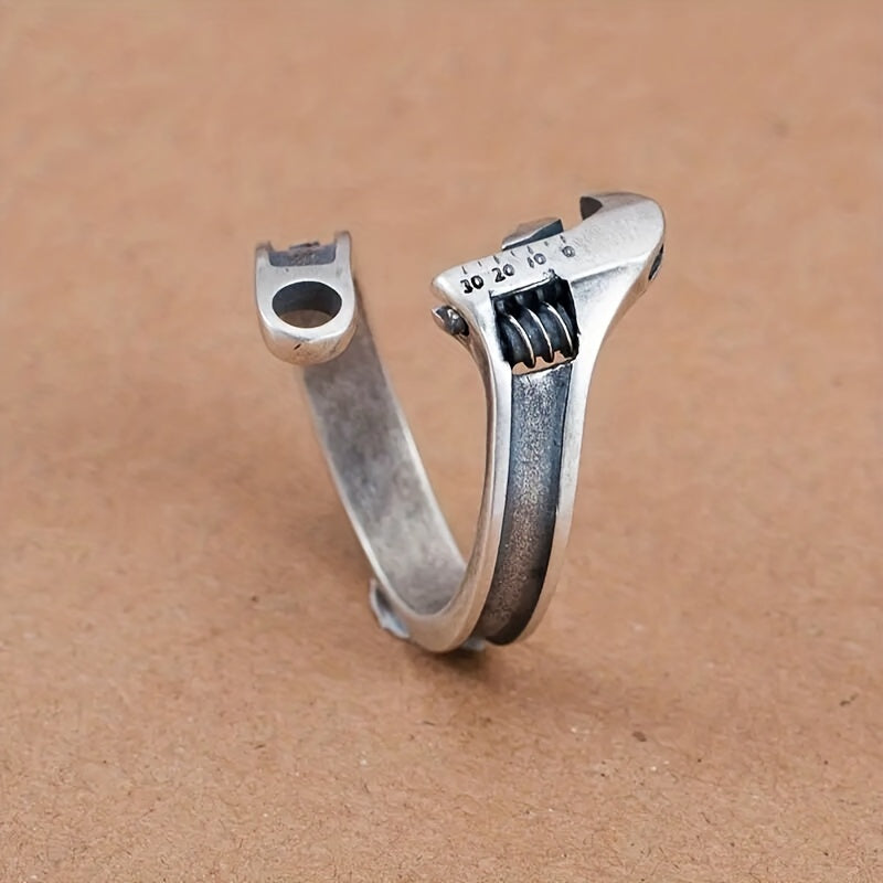 Vintage Repair Tool Wrench Ring For Men Hip Hop Rock Punk Jewelry