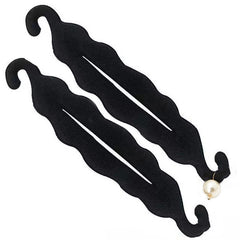 Pearl Hair Bun Maker Lazy Curler Clips