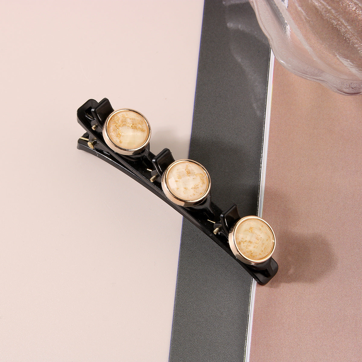 Braided Hair Clips Faux Pearl Hairpin Vintage Hair Accessories