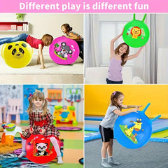 Bouncing Ball With Handle Kids Big Bouncy Jumping Balls