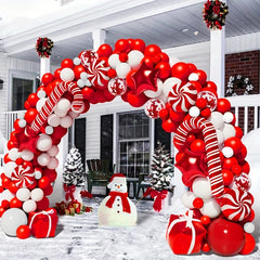 115pcs Christmas Candy Mixed Balloon Set