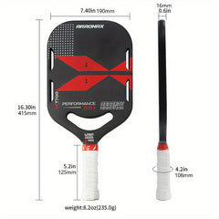 Carbon Fiber Pickleball Paddle 16mm Thick with Carrying Bag