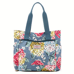 Floral Pattern Shoulder Tote Bag for Women