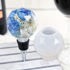 10PCS Epoxy Resin Wine Cork Stopper Silicone Mold Set