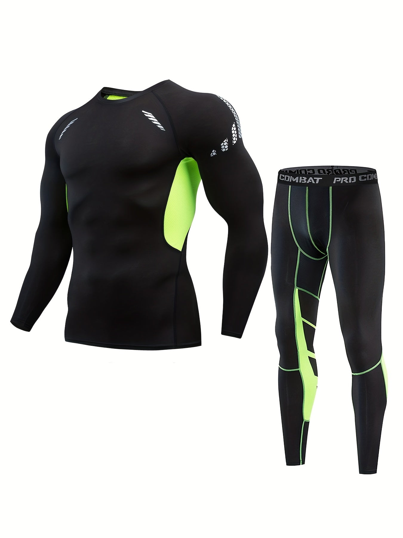 Men's Compression Activewear Set for Training Running Gym