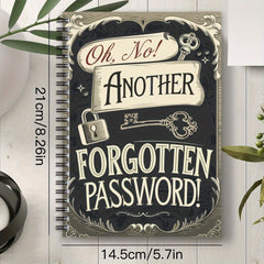 Spiral Password Notebook for Internet & Computer Login