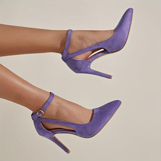 Women's Stiletto Heeled Sandals Ankle Strap High Heels