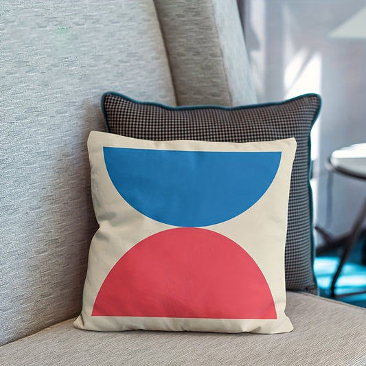 Vintage Geometric Print Pillow Cover Retro Sofa Home Decor