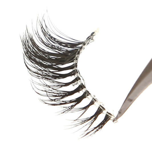 7 Pairs Mixed Length False Eyelashes D Curl Wispy Faux Mink Lashes