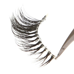 7 Pairs Fox Eye Lashes Mixed Length D Curling Natural Looking Synthetic Mink