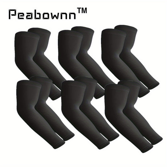 Peabownn Cooling Arm Sleeves UV Protection Compression Moisture Wicking