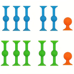 12pcs Funny Silicone Block Building Toys for Kids