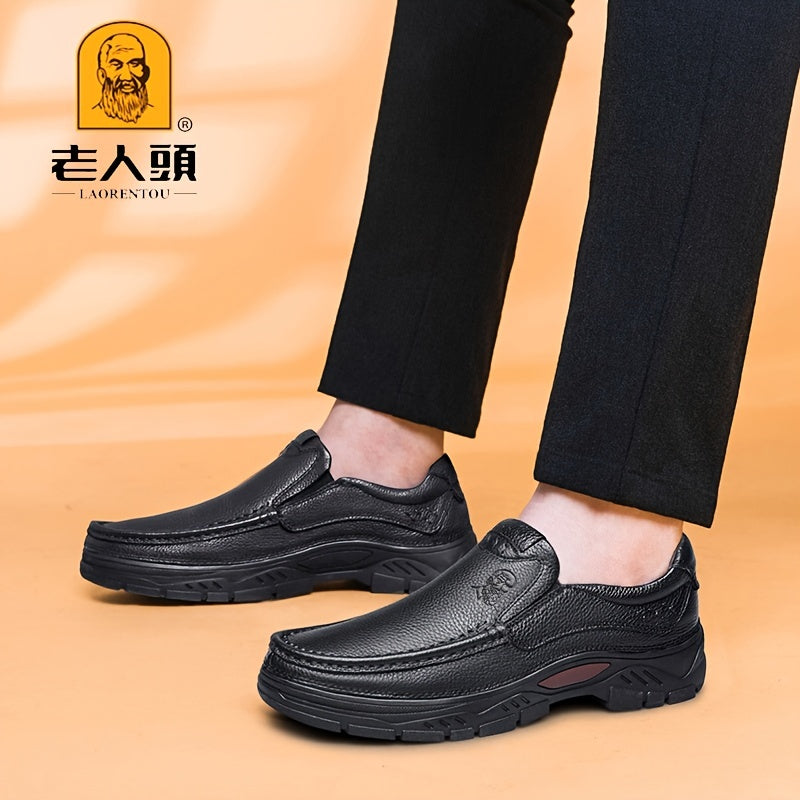 LAORENTOU Men's Dress Shoes Durable Non Slip Loafer Shoes