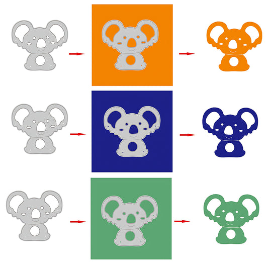 1pc Koala DIY Metal Carbon Steel Mold Handcraft Paper Art Etching Cutting Dies