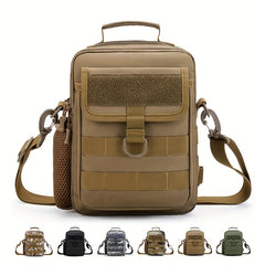 Men's Messenger Bag With Buckle & Thickened Handle Outdoor Sports Bag