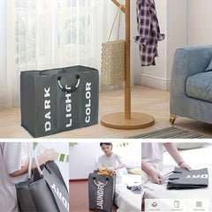 Laundry Storage Basket With Grids Laundry Hamper Box