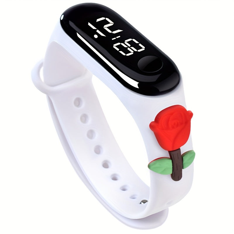 Cartoon Animal Silicone LED Watch Waterproof Decorative Gift For Girls