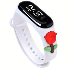 Cartoon Animal Silicone LED Watch Waterproof Decorative Gift For Girls