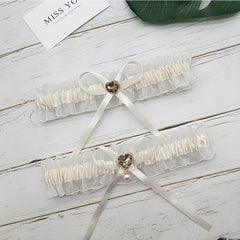 2pcs Lace Bridal Wedding Garter Personalised Bride Garter Plus Size