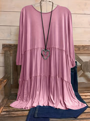  Women's Ruffle Trim Smock Dress