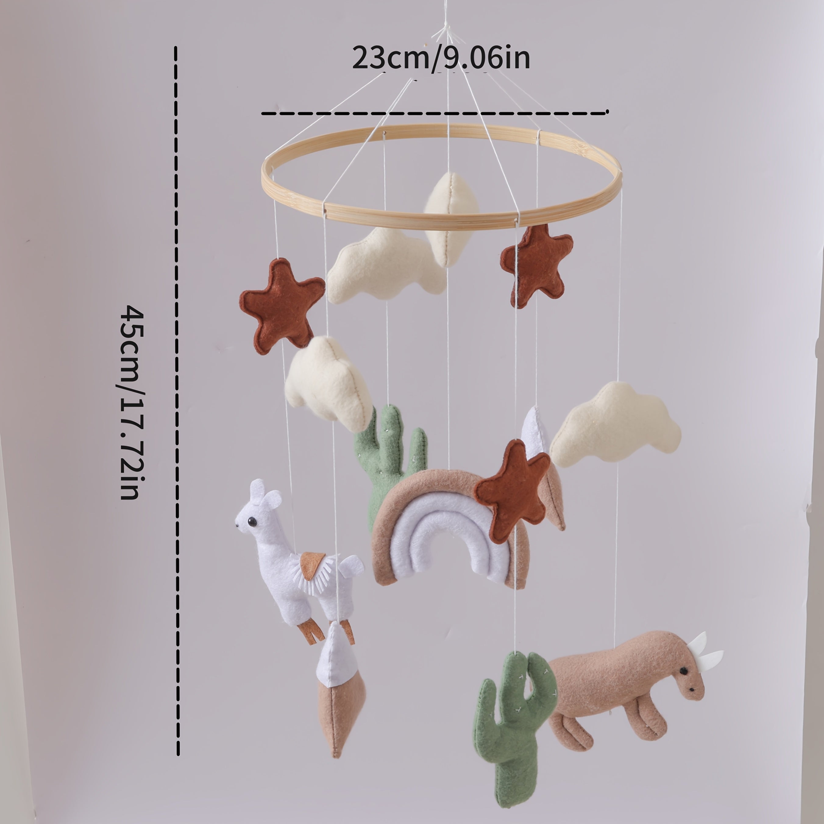 Baby Sheep & Star & Moon Bed Bell Crib Alpaca Theme Bed Bell