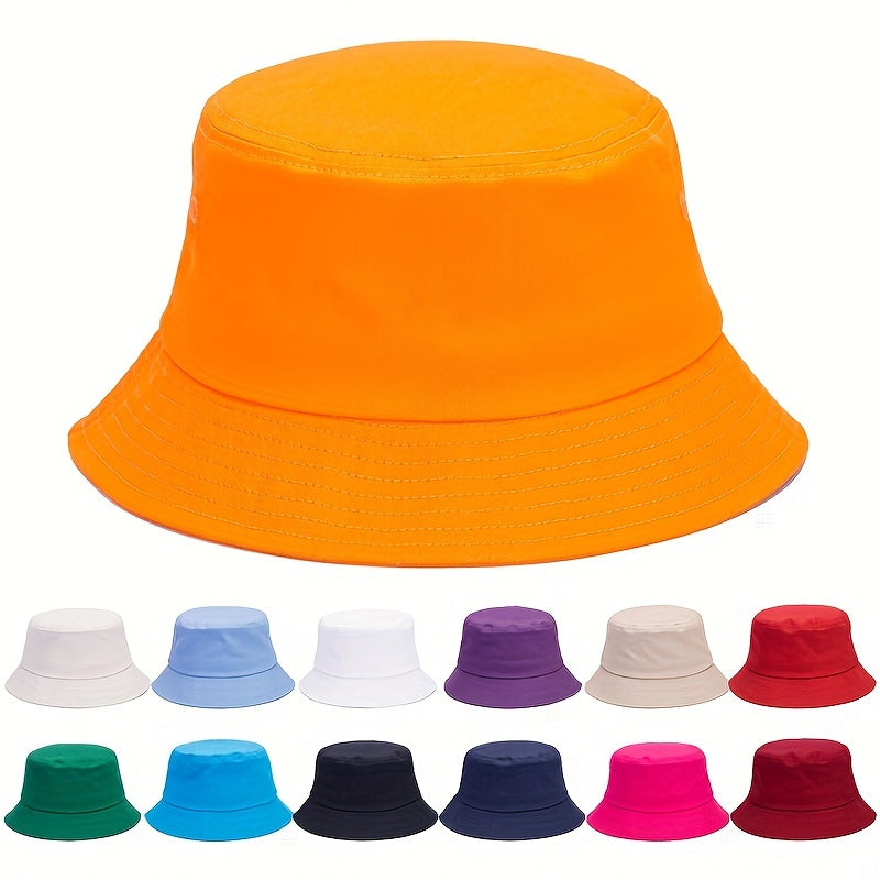 Kids Reversible Sunshade Bucket Hat for Outdoor Activities