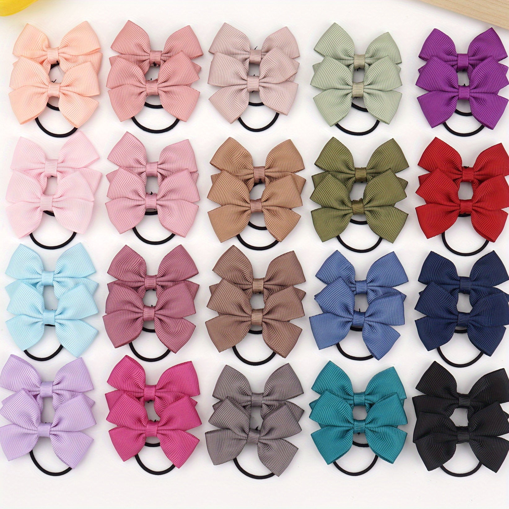 5 Pack Bowknot Hair Ties for Girls