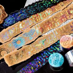 2m Laser PET Tape Stickers for DIY Crafts Bullet Journals Planners Scrapbook