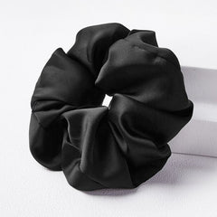Oversized Satin Chiffon Hair Tie Multicolor Solid Large Hair Tie