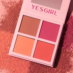 Blush Hot Pink Palette Face Makeup Blush Powder Matte 14g